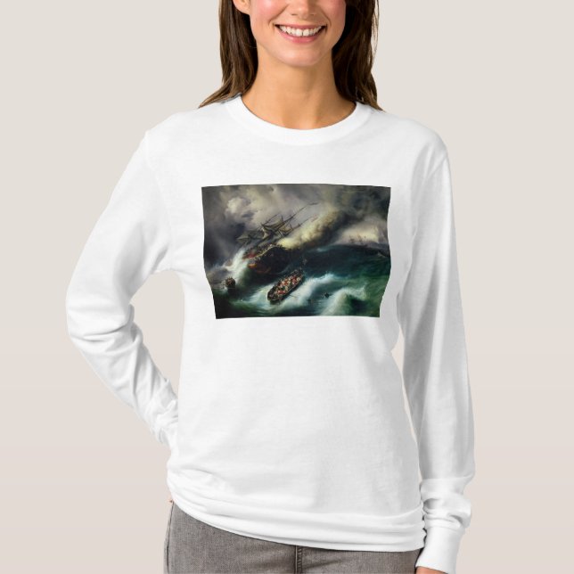 Camiseta Estude para o Burning do "Kent" em 1825 (Frente)