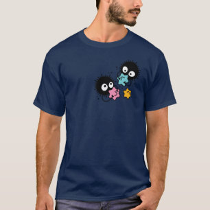 Camiseta Estúdio fuligem menino ghibli