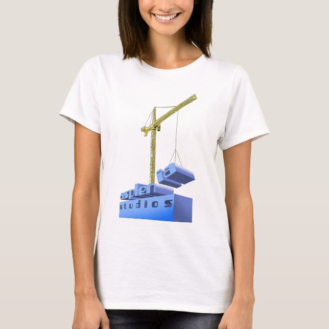 Camiseta Estúdios de Asplenia - construa-os acima (Frente)