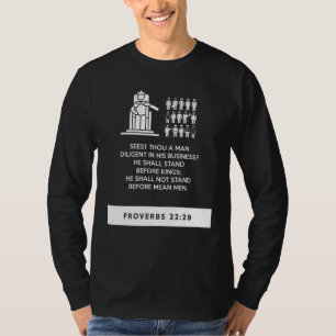 Camiseta estudo bíblico de provérbios Provérbios 22 29