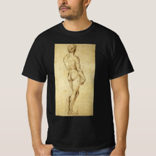 Camiseta Estudo da estátua de Davi de Michelangelo por Rafa