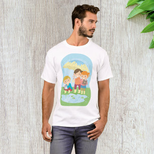 Camiseta Estudo da Natureza pelas Crianças na Chuva