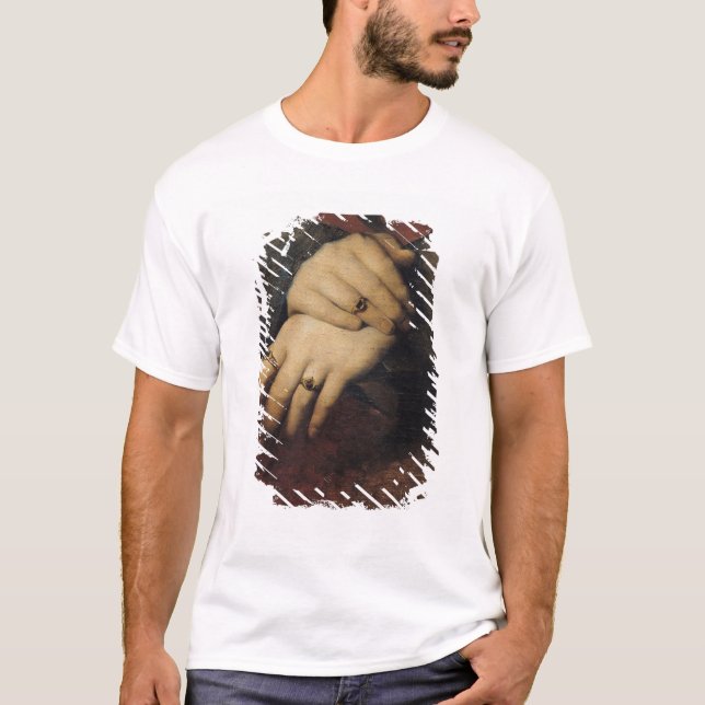 Camiseta Estudo das mãos de uma mulher (Frente)