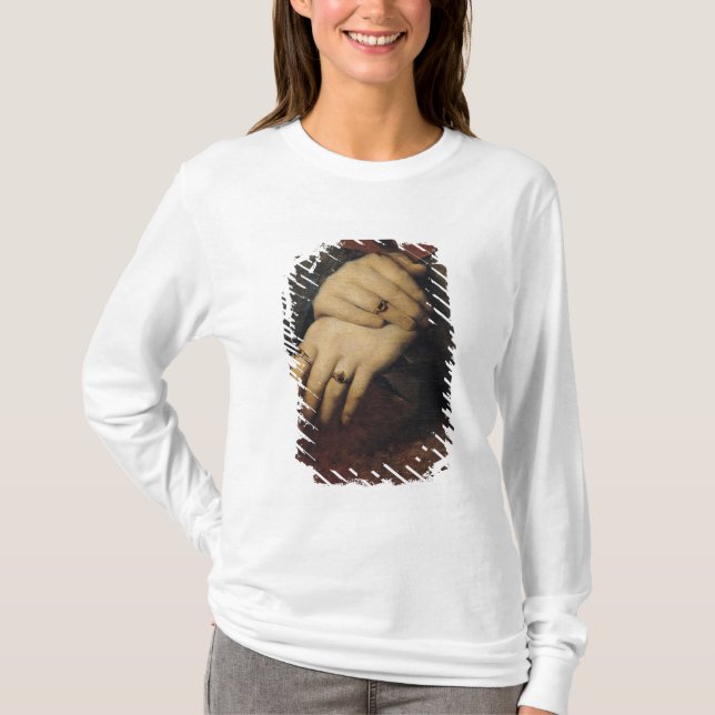 Camiseta Estudo das mãos de uma mulher (Frente)