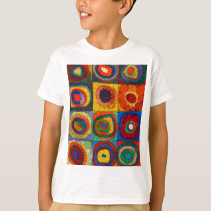 Camiseta Estudo de cor, pontos infinitos por Wassily Kandin