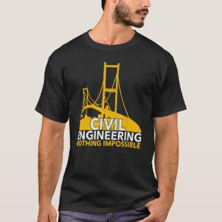 Camiseta Estudo de Engenharia de Engenheiro Civil Estrutura