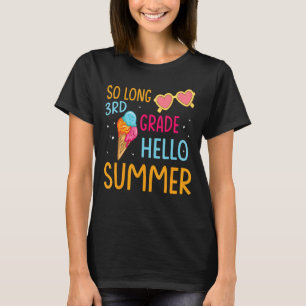 Camiseta Estudo de Feriado de Break de Verão do 3º ano