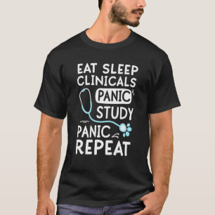Camiseta Estudo de Pânico Estudos Veterinários do Estudo do