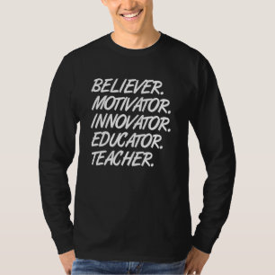 Camiseta Estudo de Professores do Inovador do Motivador Acr