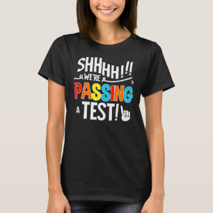 Camiseta Estudo de Teste de Estadual Fsa no Dia de Teste En