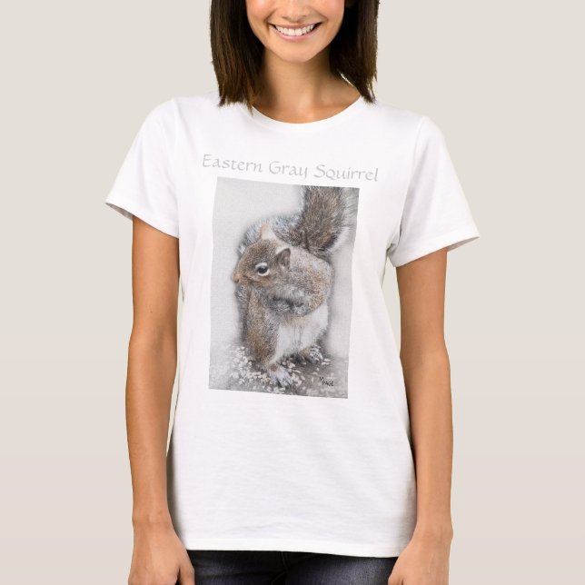 Camiseta "Estudo do esquilo de cinzas orientais " (Frente)