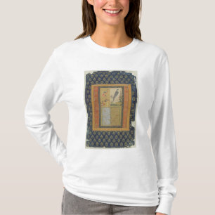 Camiseta Estudo do pássaro e caligrafia, Golconda, Andhra