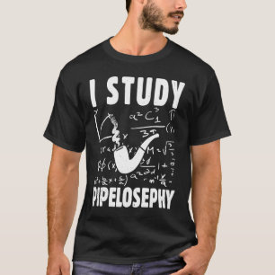 Camiseta Estudo gasoduto Pipe Cigarro Engraçado Fumante