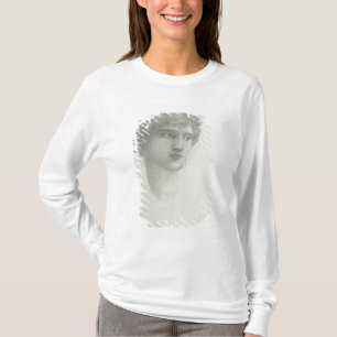 Camiseta Estudo para a cabeça de Perseus (lápis no papel)