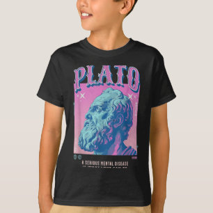 Camiseta Estudo Plato Pastel Y2k Estoicismo Estético Retroa