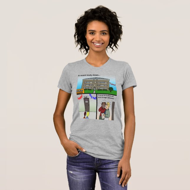 Camiseta Estudo Recente Mostra Camisa-T (Frente Completa)