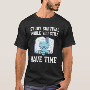 Camiseta Estudo Sobrevivência Pré-Advertência Sobrevivente 