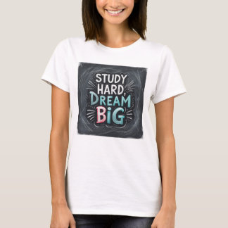 Camiseta Estudo Sonho Grande do Duro - Sucesso de Estudante