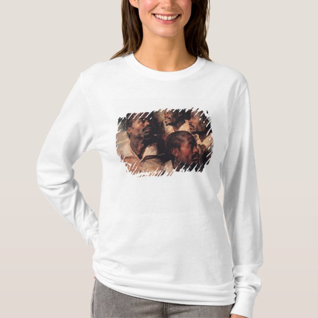 Camiseta Estudos da cabeça de um negro (Frente)