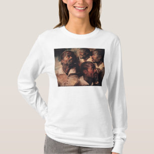 Camiseta Estudos da cabeça de um negro
