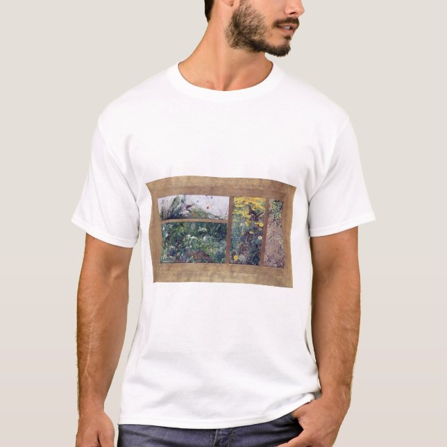 Camiseta Estudos de Pássaros, Bruno Liljefors (Frente)