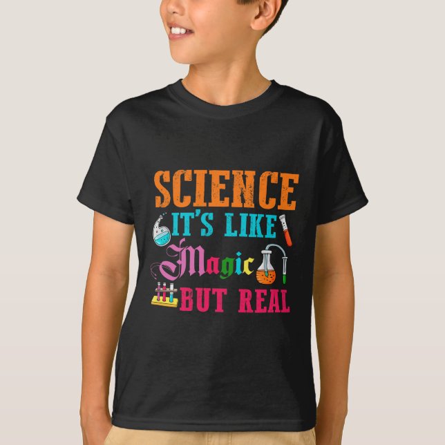 Camiseta Estudos de Química de Futuro Cientista de Ciências (Frente)
