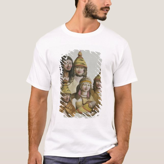 Camiseta Estudos dos americanos nativos (litho da cor) (Frente)