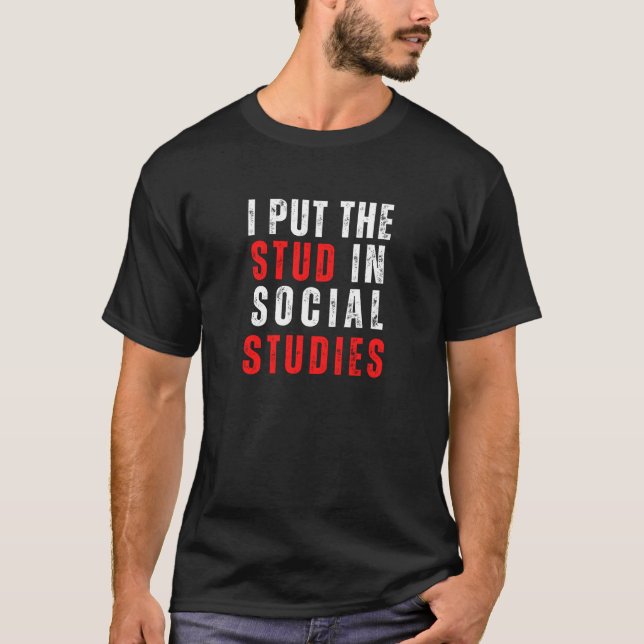Camiseta Estudos Sociais Apreciação de Professores Estudos  (Frente)