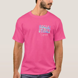Camiseta Estudos Sociais Esquadrão Groovy de volta ao Profe