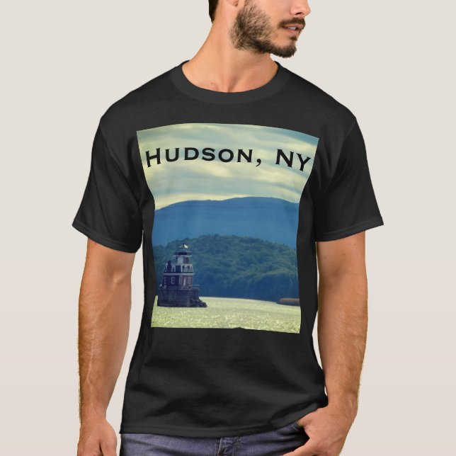 Camiseta Estufa de Hudson Athens - Luz da cidade de Hudson, (Frente)