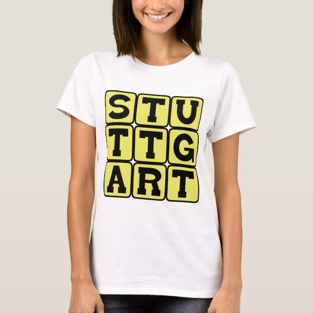 Camiseta Estugarda, Cidade na Alemanha (Frente)