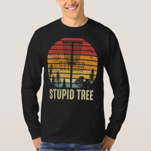 Camiseta Estúpida Árvore Vintage Retro Engraçado Disco Golf