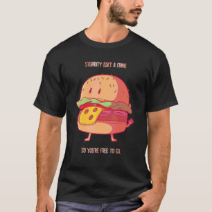 Camiseta Estupidez não é um crime Você é humor livre Sarcas