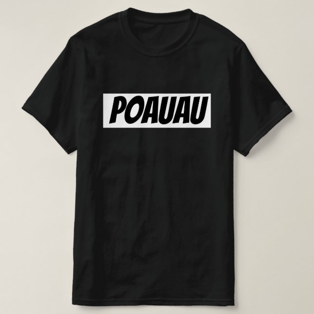 Camiseta Estúpido em Maori - Poauau (Frente do Design)