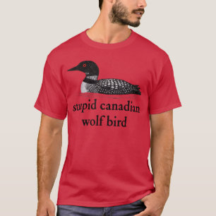 Camiseta Estúpido Romance de Hockey de Pássaro Lobo Canaden