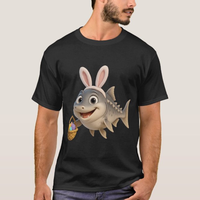 Camiseta Esturjão Beluga da Páscoa (Frente)