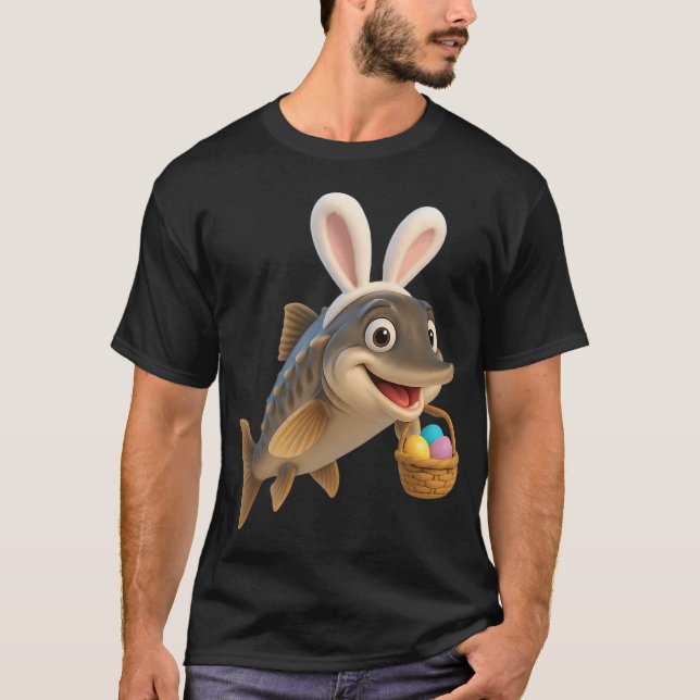 Camiseta Esturjão do Lago de Páscoa (Frente)