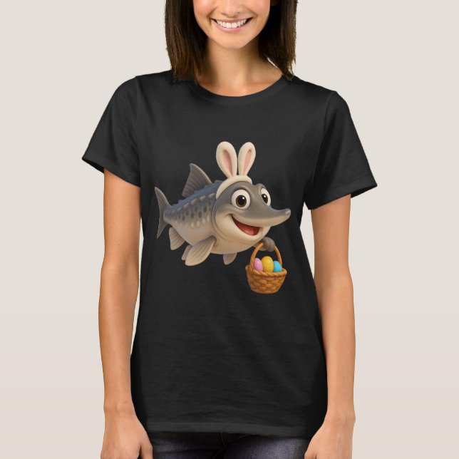 Camiseta Esturjão Kaluga da Páscoa (Frente)