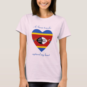 Camiseta Eswatini Flag Sweetheart T-Shirt