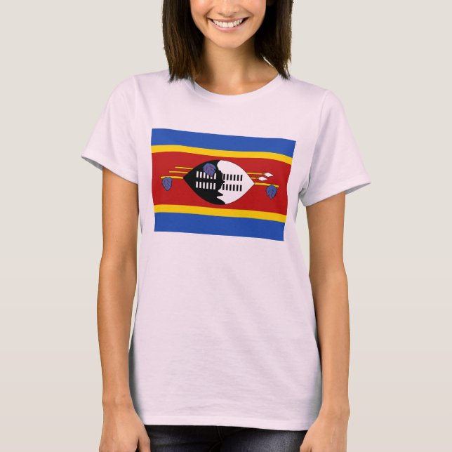 Camiseta Eswatini Flag x Map T-Shirt (Frente)