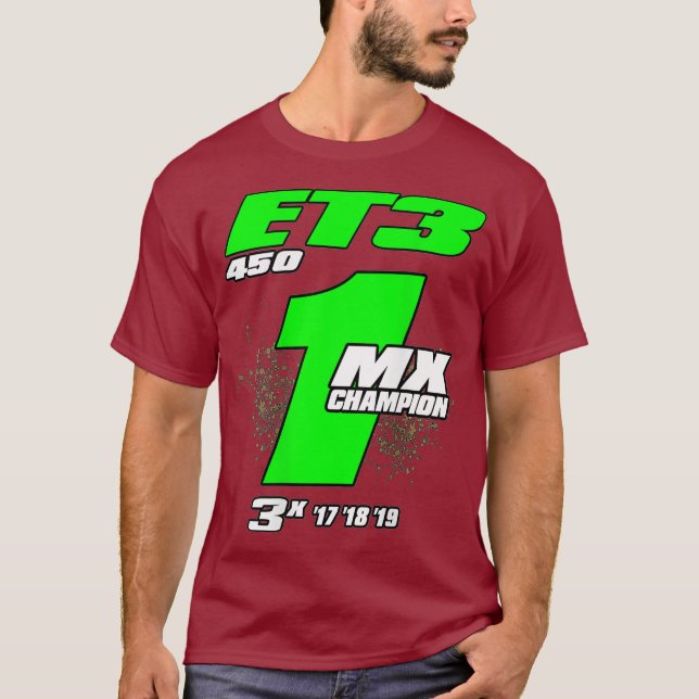 CAMISETA ET3 MOTOCROSS 2019 MX CHAMP 450 PRO (Frente)