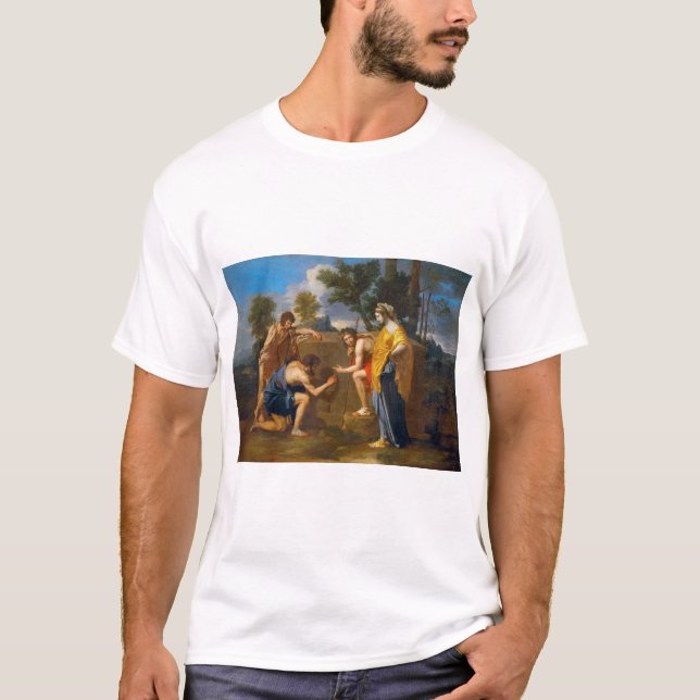 Camiseta Et em Arcadia ego, Poussin (Frente)