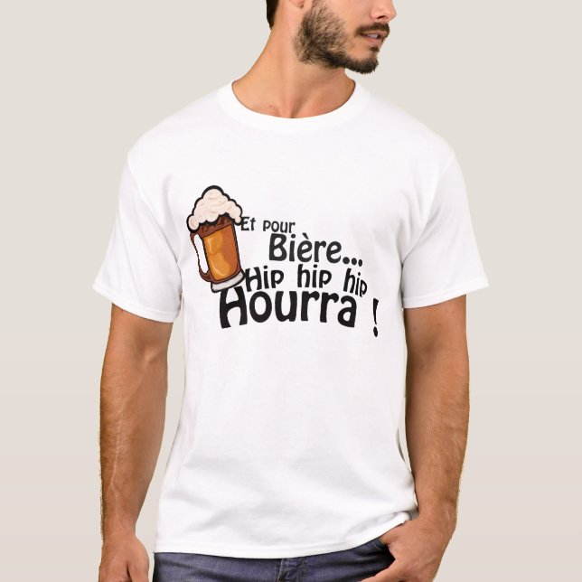 Camiseta et pour bierre hip hourra alcool humour expression (Frente)