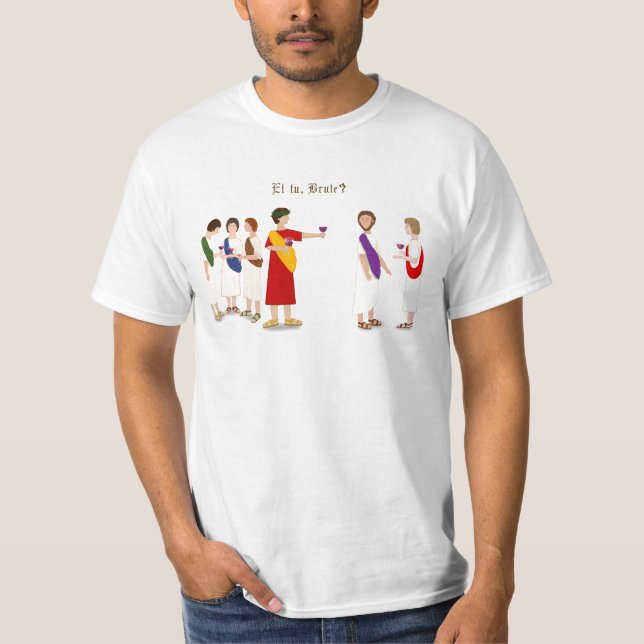 Camiseta "Et Tu Brute?" Júlio César numa Festa (Frente)