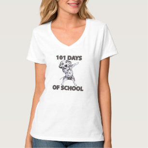 Camiseta Etapa escolar: Estilo Dalmático Camisa-T feminina
