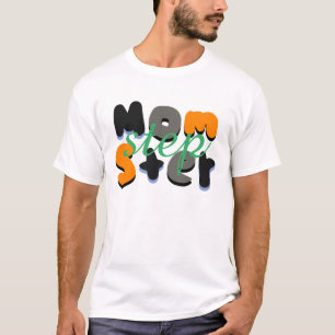 Camiseta Etapa Mãe Momster Groovy Bubble Lettering