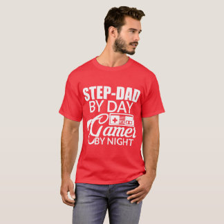 Camiseta Etapa-pai pelo gamer do dia em a noite