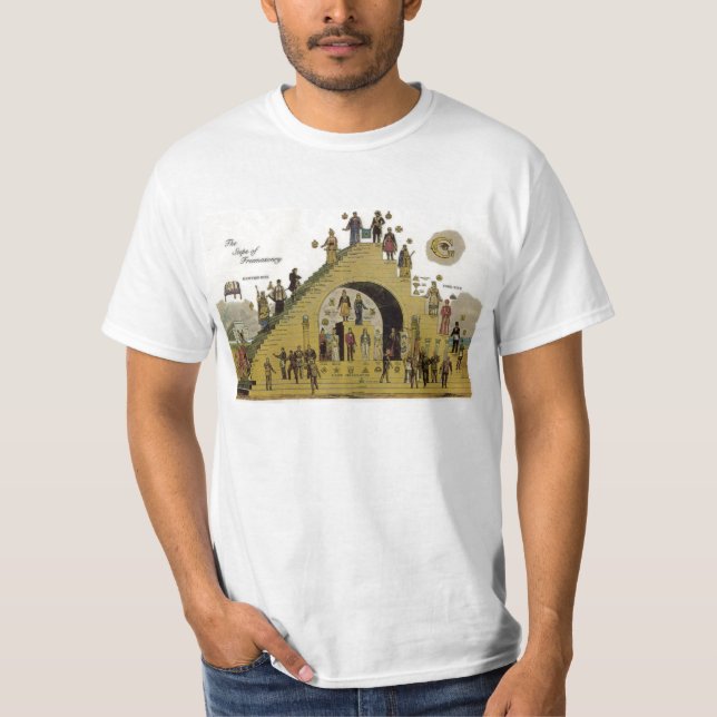 Camiseta Etapas do T da alvenaria (Frente)