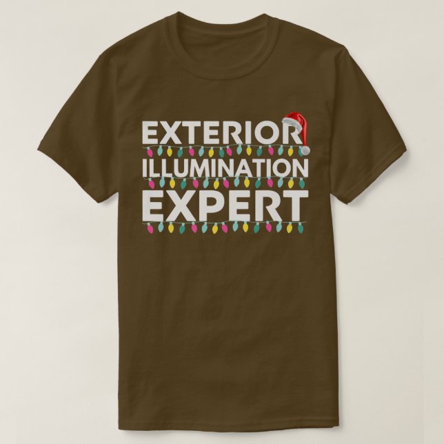 Camiseta Eterior Iluminação Epert Light Decorator Christm (Frente do Design)