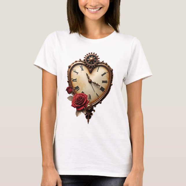 Camiseta Eternal Elegance – Clockwork Heart (Frente)